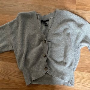 cropped cardigan sweater
